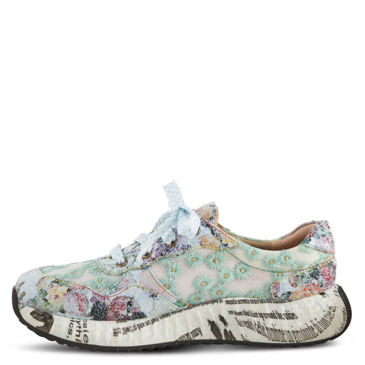 Spring step l'artiste women's daisymae fashion sneaker beige multi eu 42 / us 10.5-11