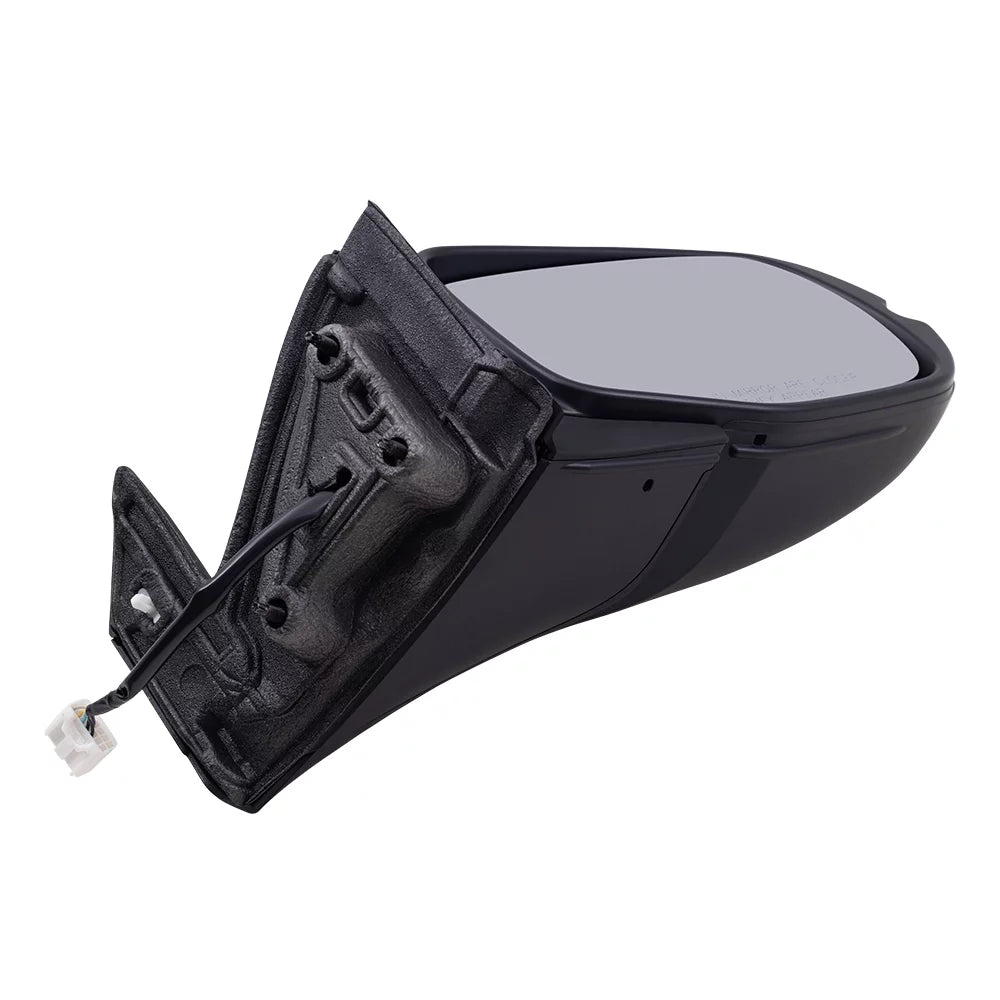 Brock aftermarket replacement driver left passenger right power door mirror assembly paint to match black manual folding with heat-signal without memory-auto dimming-side view camera