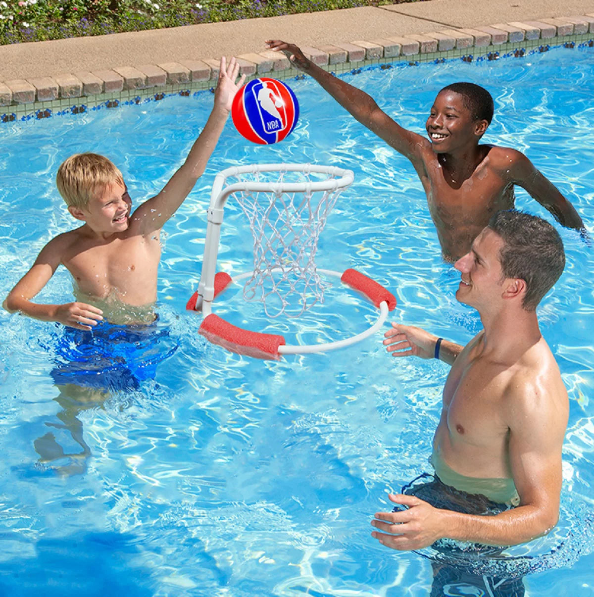 16" nba floating basketball pool game