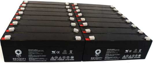 Sps brand 12v 2.3 ah replacement battery (sg1223t1) for medical research labs st500 (12 pack)