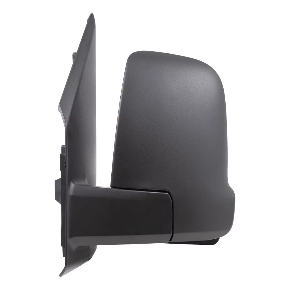 Brock replacement driver side power mirror textured black with heat, signal, blind spot detection & power fold w/o camera compatible with 2019-2020 sprinter cargo 1500/2500/3500 (907)