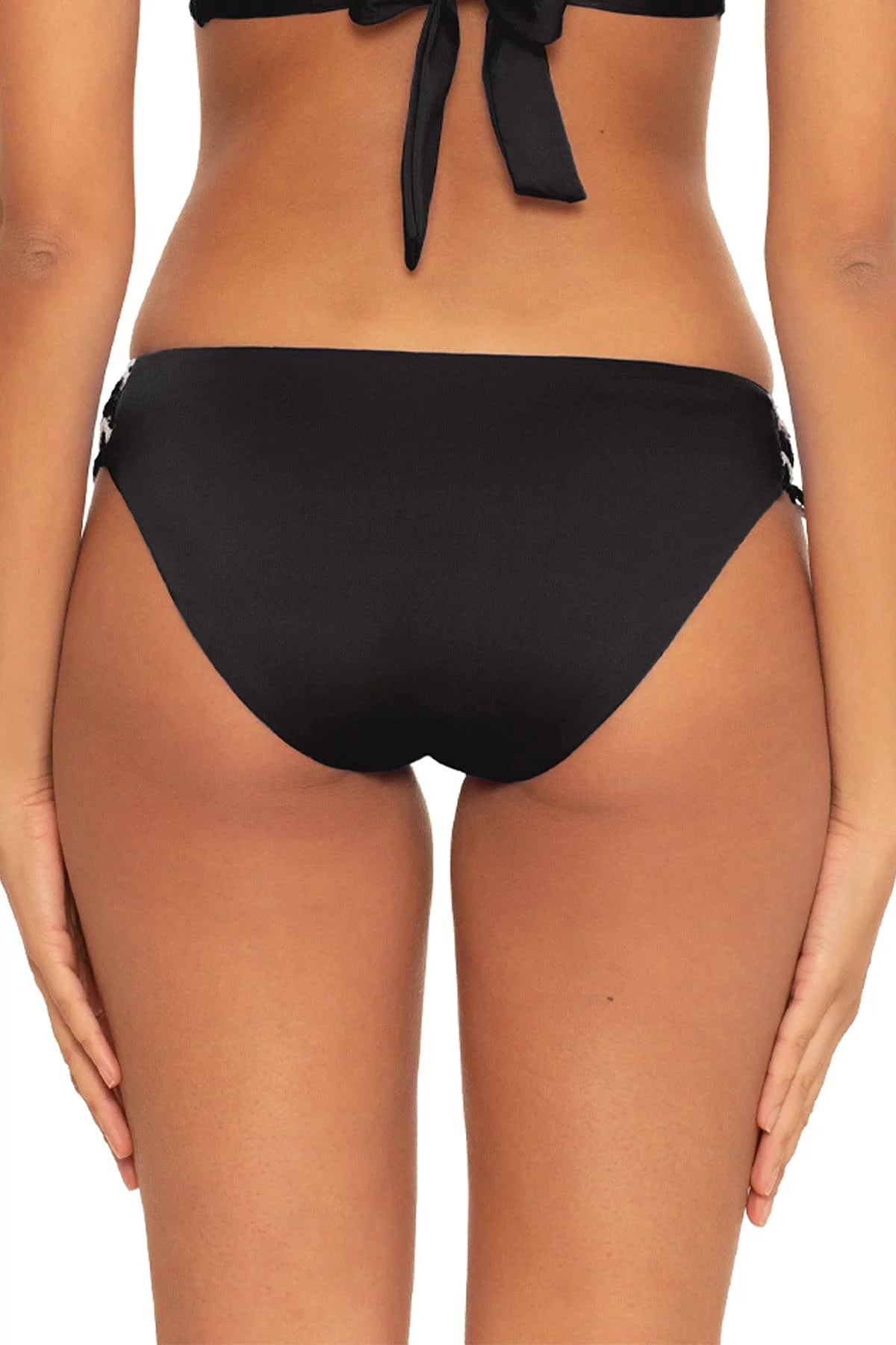 Calvin klein women's black high-waist logo bikini bottoms