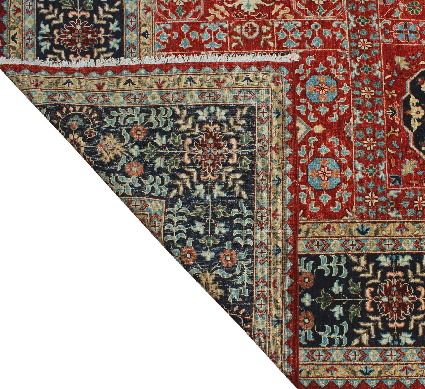 Aria mervin red/blue rug, 8'10" x 11'11"