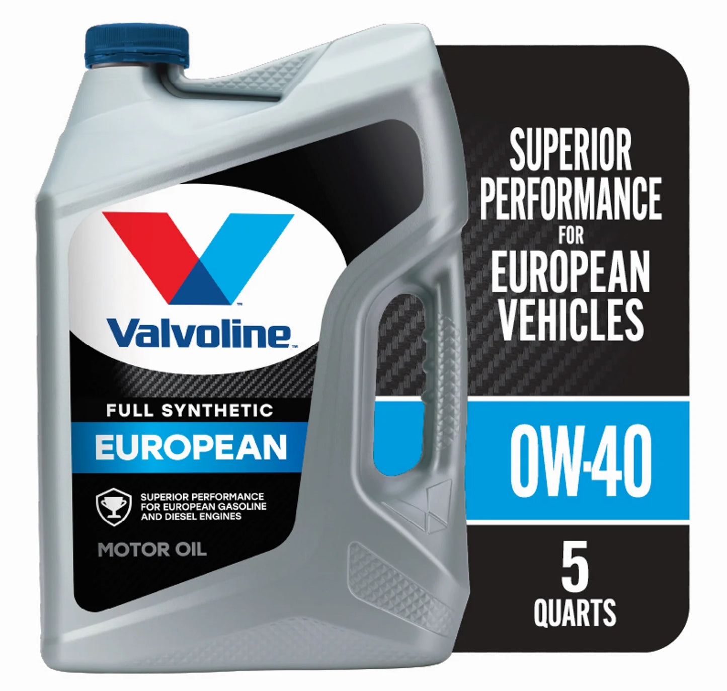 Valvoline european vehicle full synthetic 0w-40 motor oil 5 qt