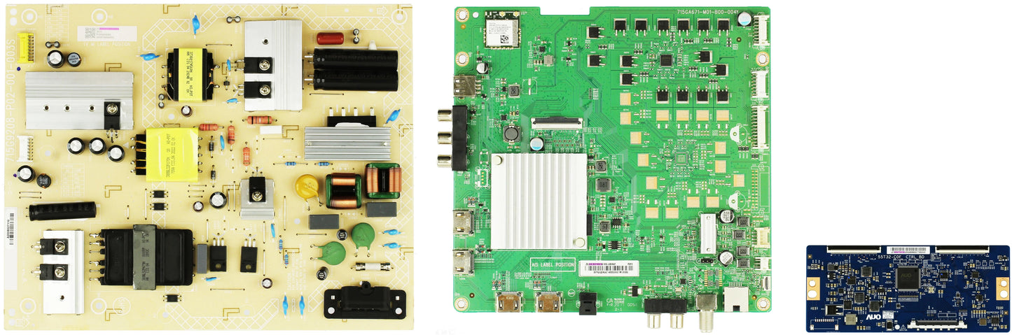 Vizio m50q7-h1 (ltcwzkkw serial) complete led tv repair parts kit