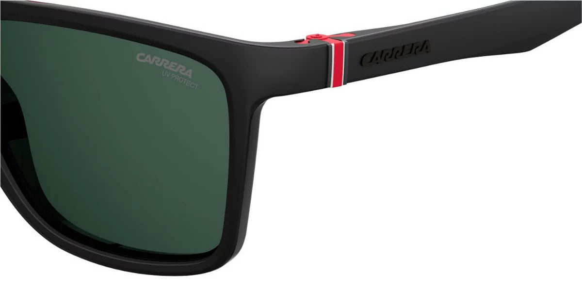 Carrera men's ca5047/s square sunglasses, black/green, 56 mm