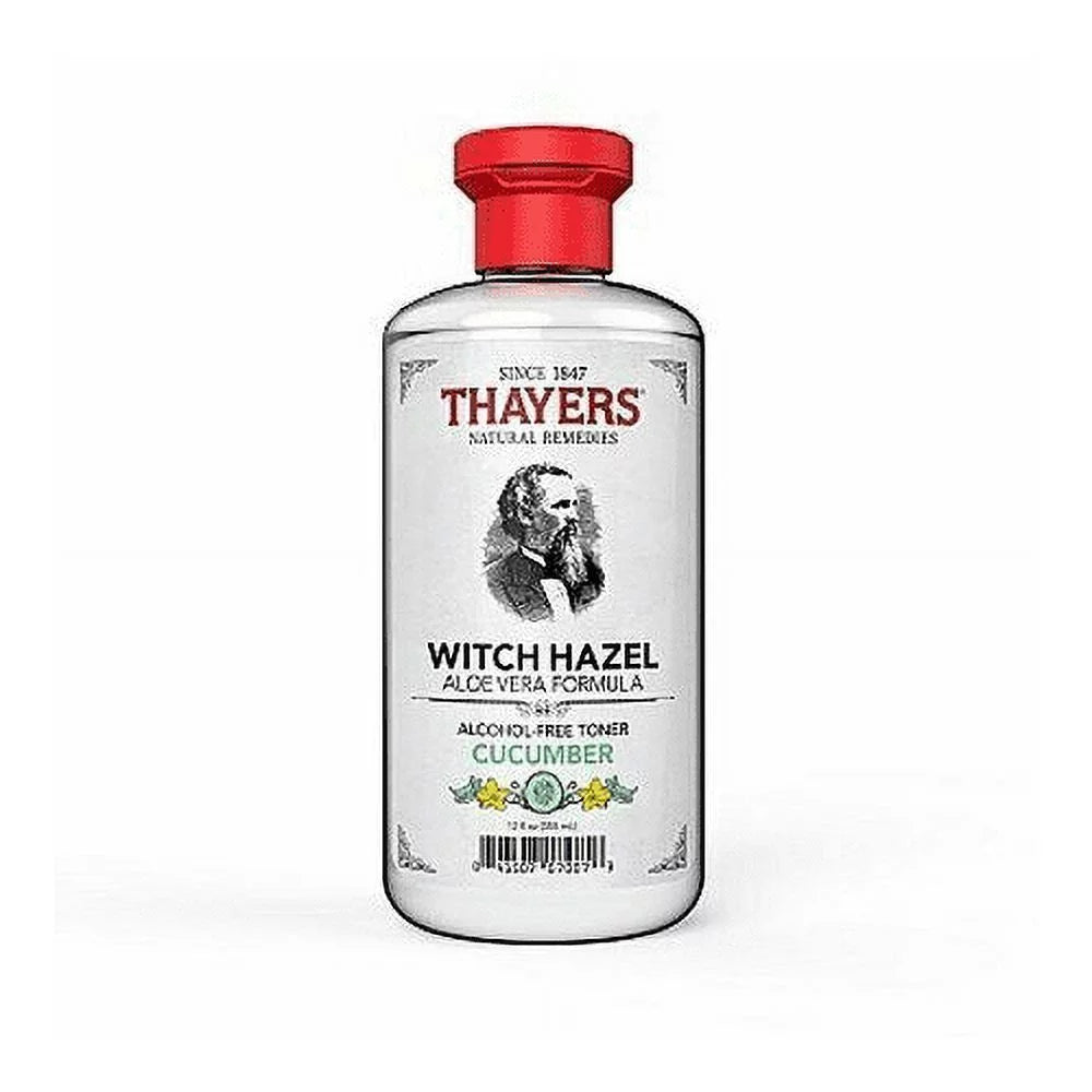 Thayers witch hazel aloe vera toner, cucumber, 12 fl oz 6 pack