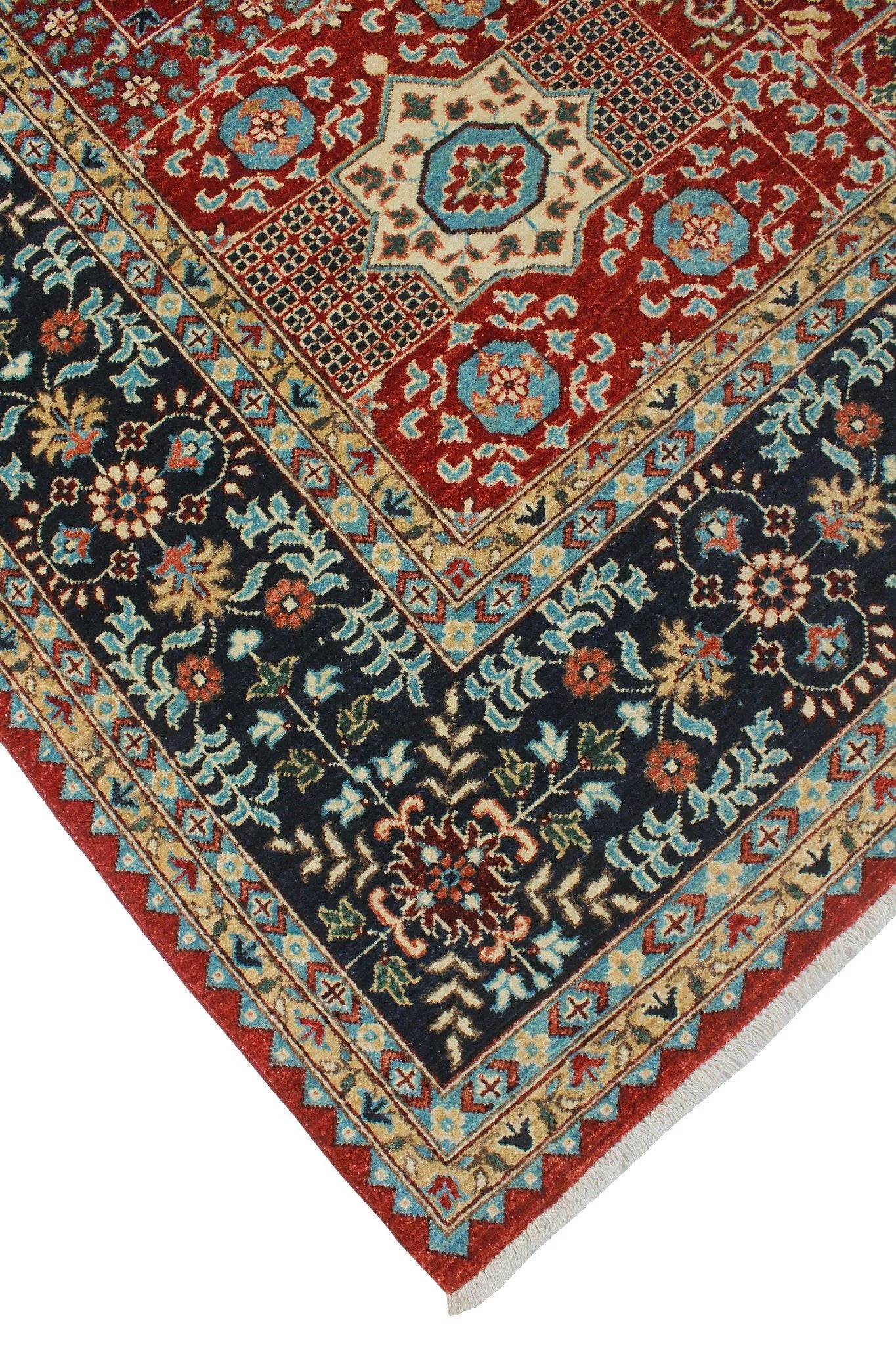 Aria mervin red/blue rug, 8'10" x 11'11"