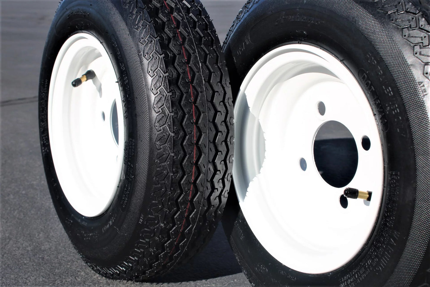 Antego tire and wheel 2-pack antego trailer tire on rim 480-8 4.80-8 load c 4 lug white wheel