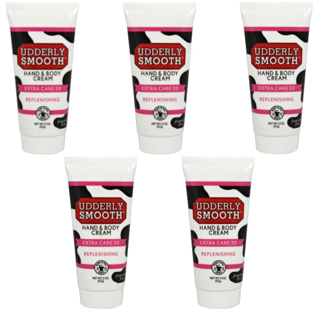 Udderly smooth hands & body cream extra care 20 replenishing 2 oz, 5-pack