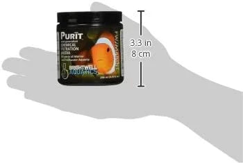 Brightwell aquatics purit - chemical filtration media for marine and freshwater aquaria, 250 ml