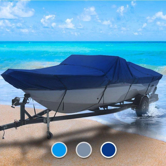 Semi-custom cuddy cabin boat 17'6" length x 92" beam width seal skin 1200 boat cover