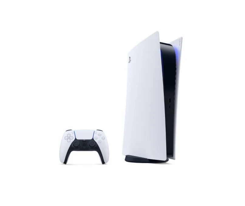 Restored playstation 5 digital edition console, white (refurbished)