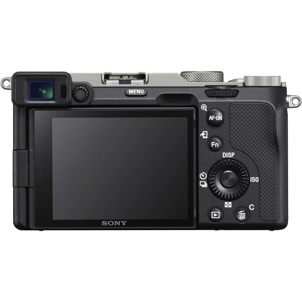 Sony a7c mirrorless camera (silver) with 28-60mm lens+24mm f/2.8 g lens -loaded kit