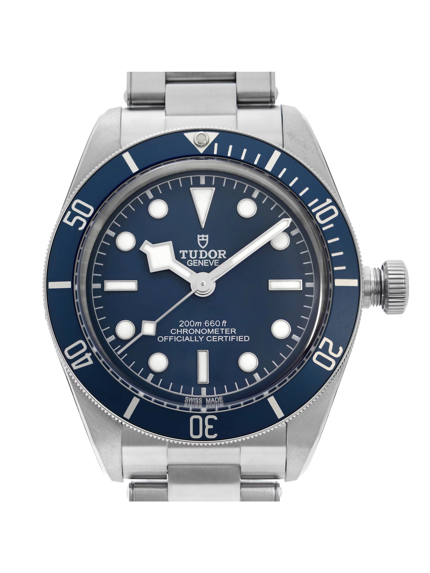 Tudor black bay fifty-eight steel blue dial automatic mens watch m79030b-0001