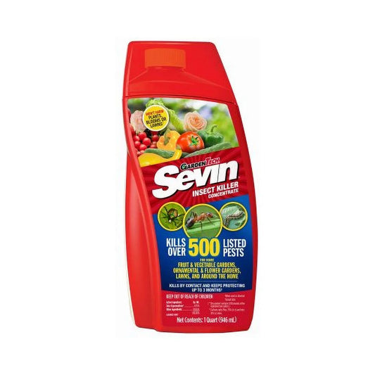 Sevin insect killer concentrate, for gardens and flowers, 32 oz.