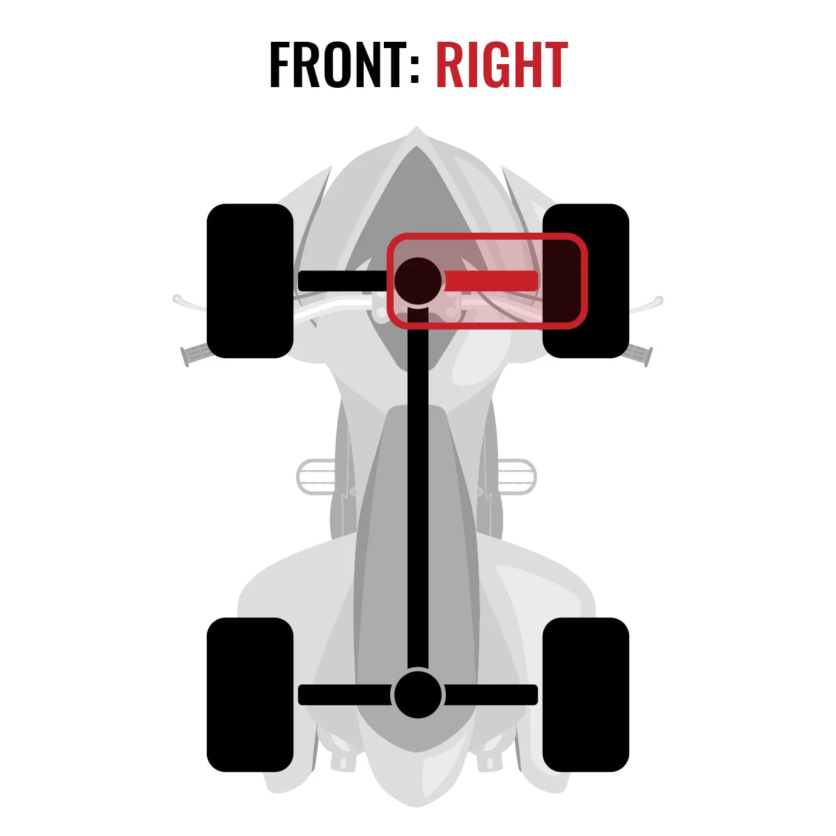 Sixity xt front right axle compatible with can-am maverick 1000 2015 - xds dps 4x4