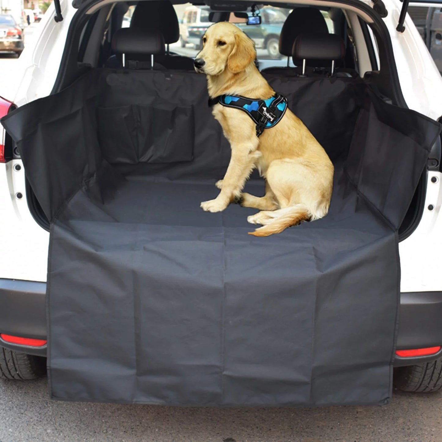 Thicker bite resistant oxford cloth car trunk pet mat trunk organizer mat dirt-proof protective mat dog seat cushion for suv sedan van