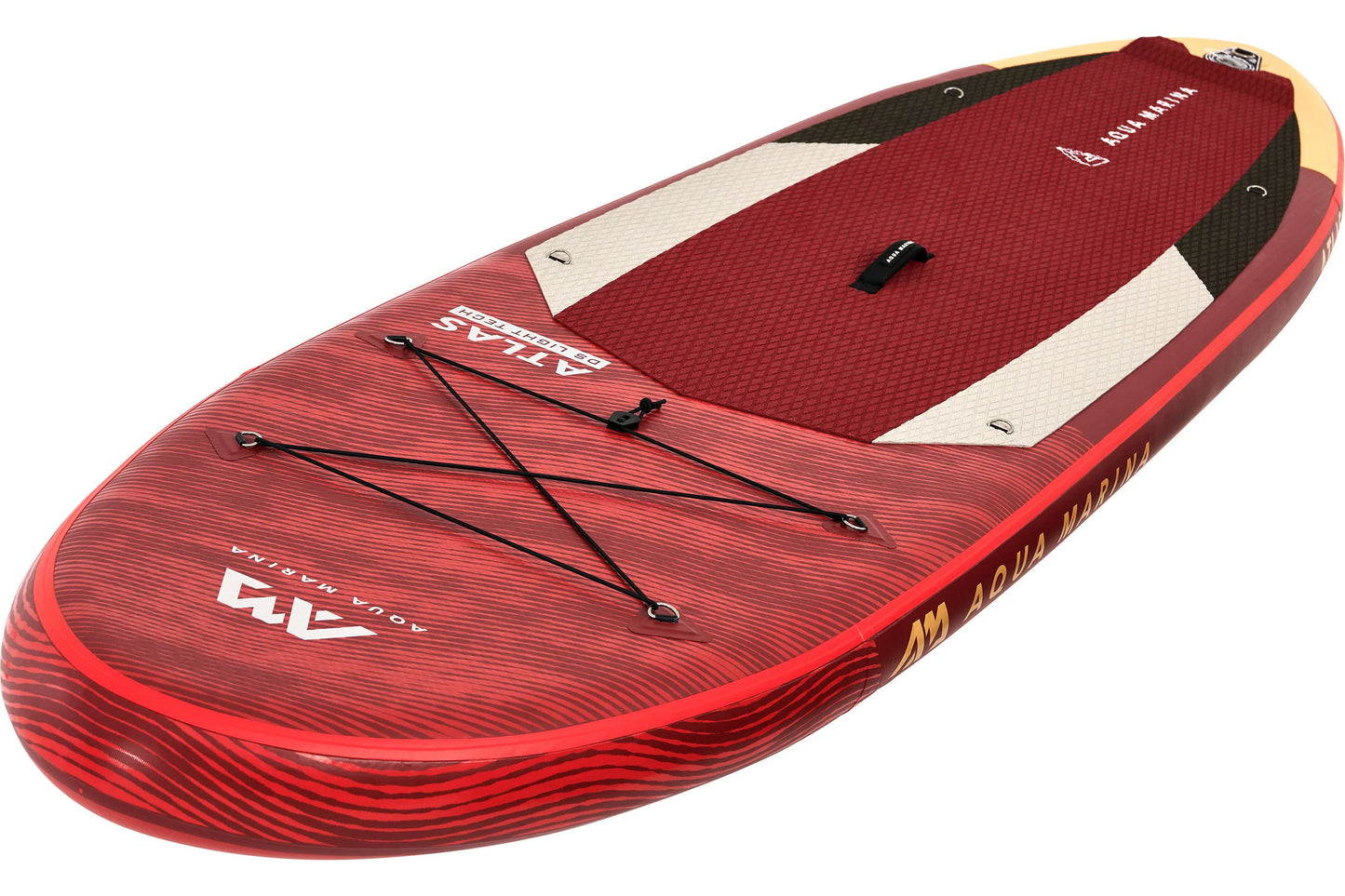 Aqua marina stand up paddle board - atlas 12'0" - inflatable sup package, including carry bag, paddle, fin, pump & safety harness