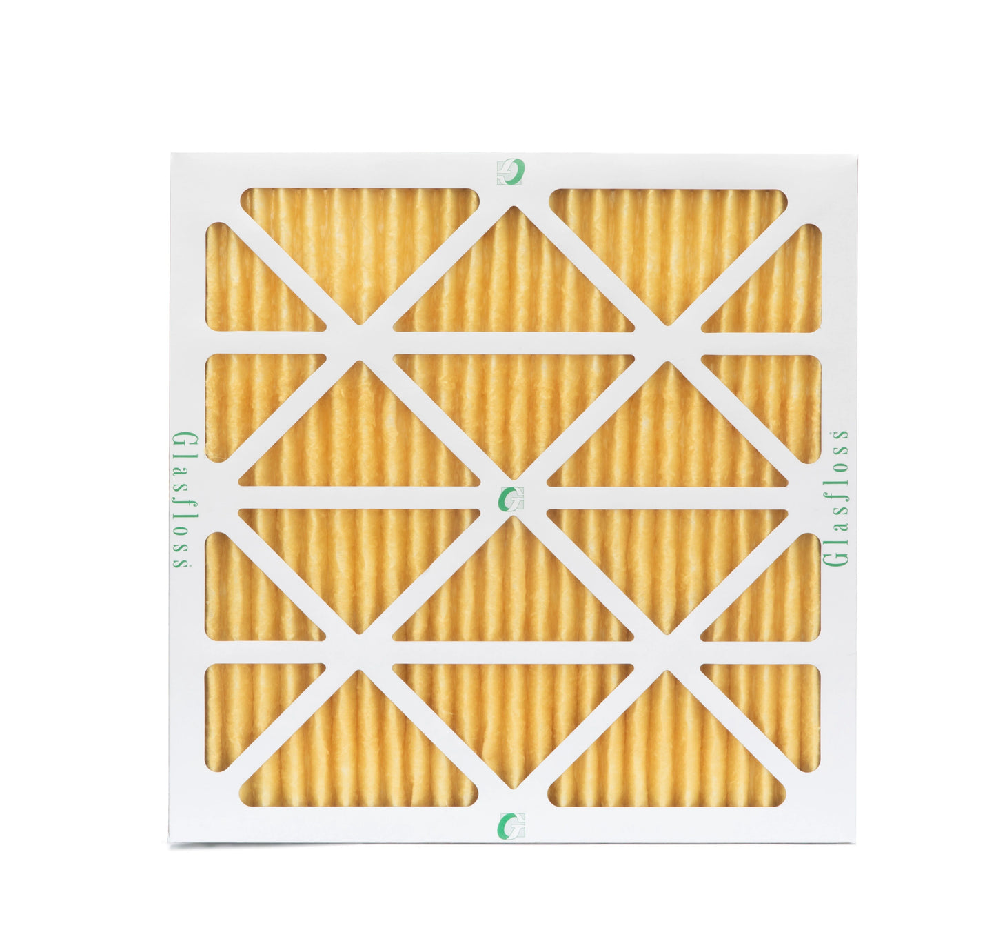 6 pack of 22x22x1 merv 11 pleated air filters by glasfloss. actual size: 21-1/2 x 21-1/2 x 7/8