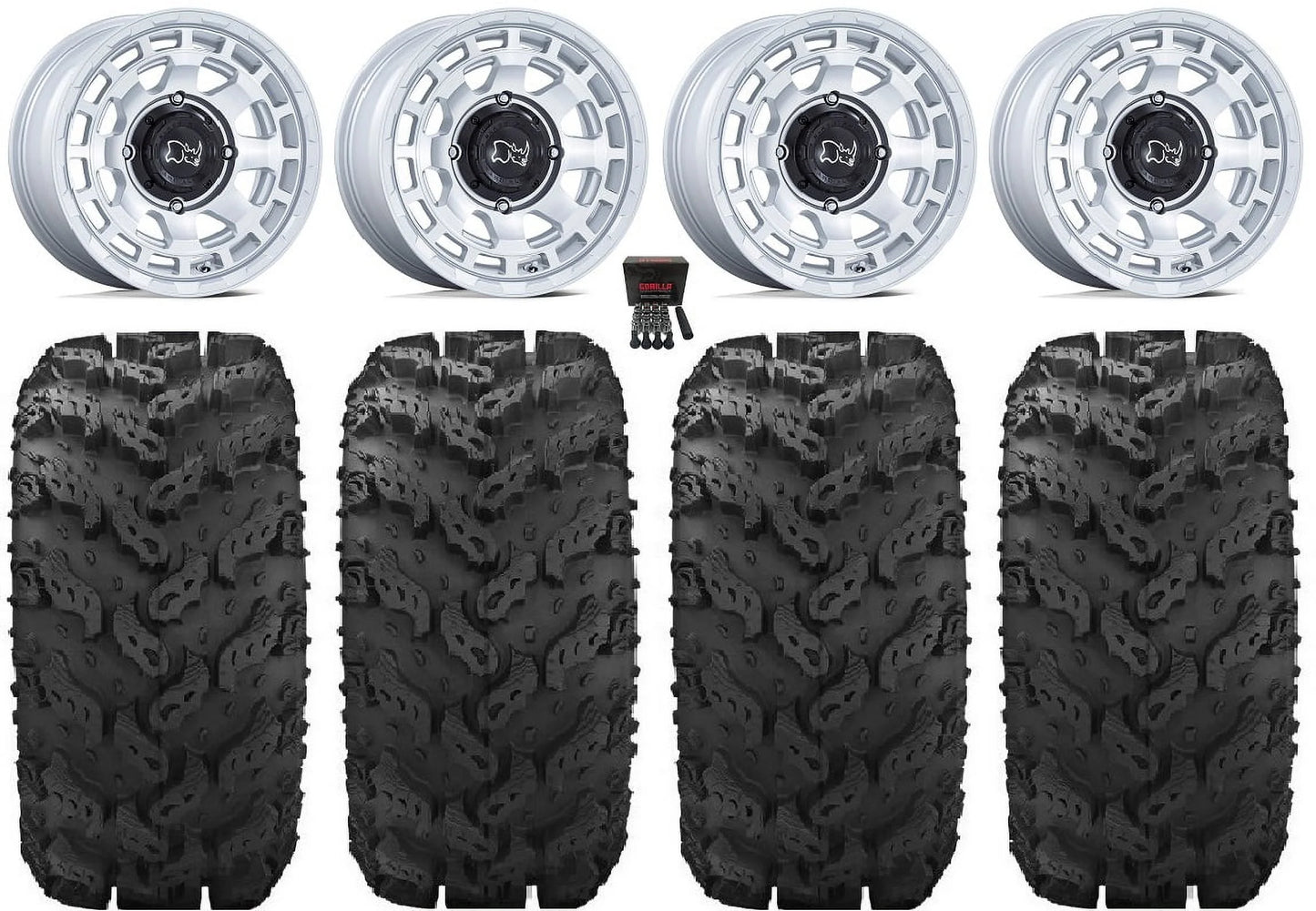 Black rhino chamber 14" wheels si 30" reptile tires kawasaki mule pro fxt