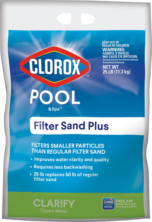 Clorox pool&spa 25 lb filter granular sand plus (for swimming pool use)