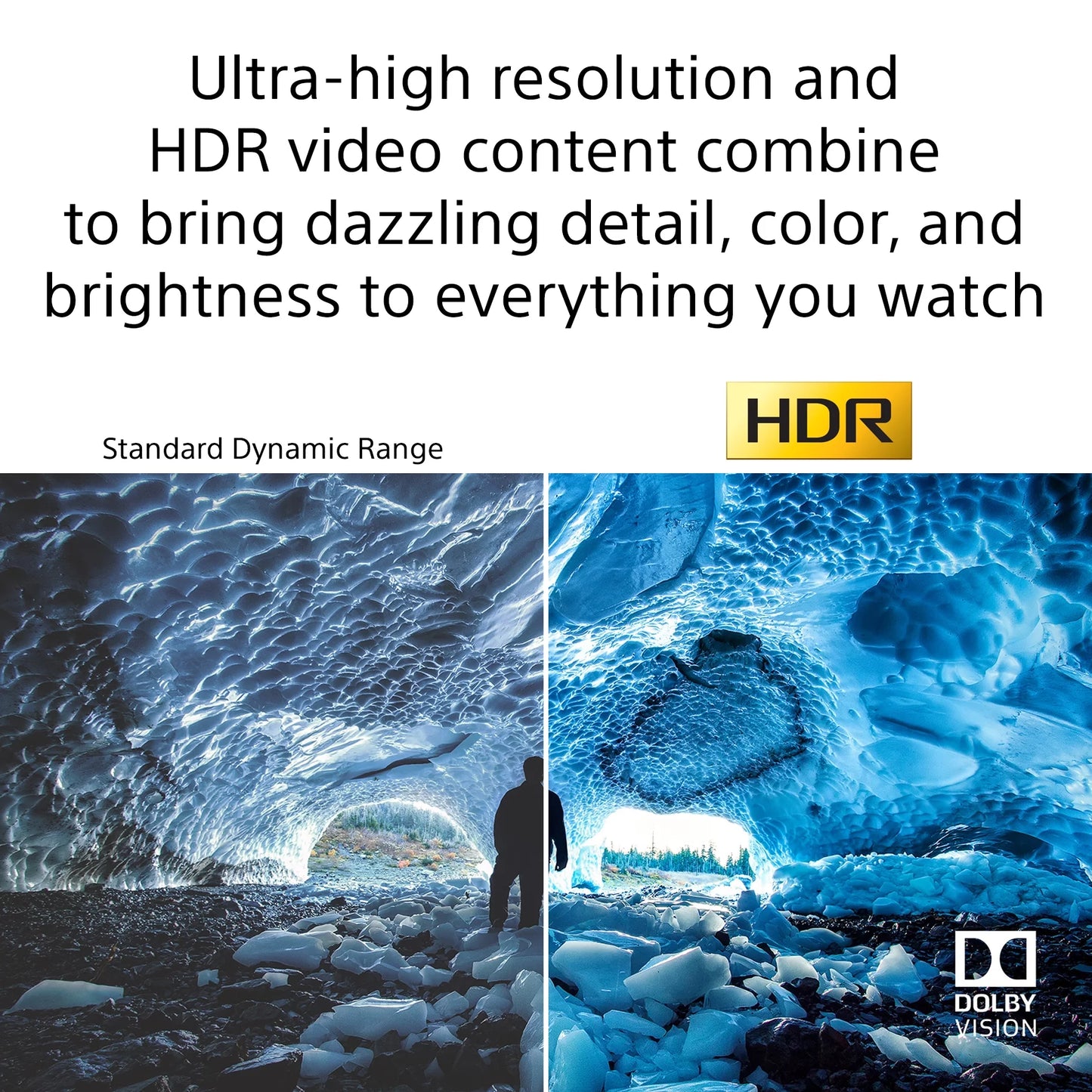 Restored sony 50" class 4k uhd (2160p) led google smart tv hdr x80j series kd50x80j (refurbished)