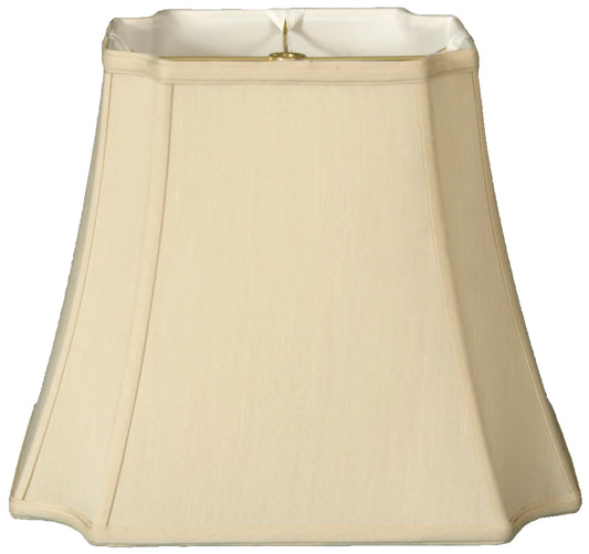 Royal designs 19" rectangle inverted cut corners lamp shade beige