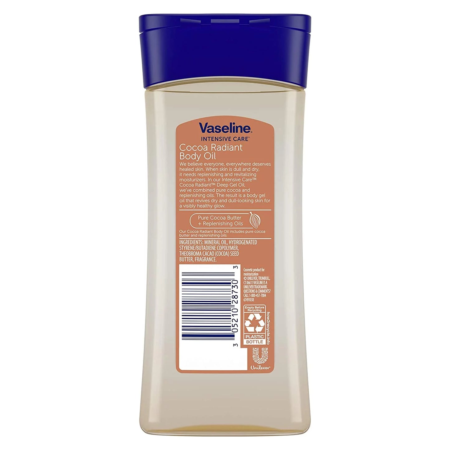 Vaseline intensive care deep conditioning body lotion, cocoa butter - 6.8 oz, 3 pack