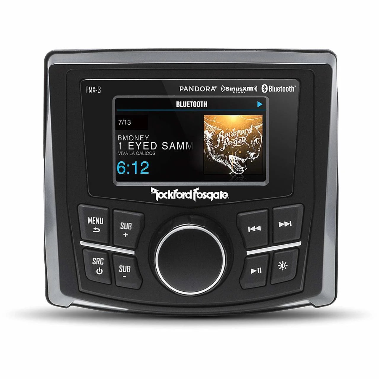 Rockford fosgate pmx-3 compact digital media receiver with 2.7" display