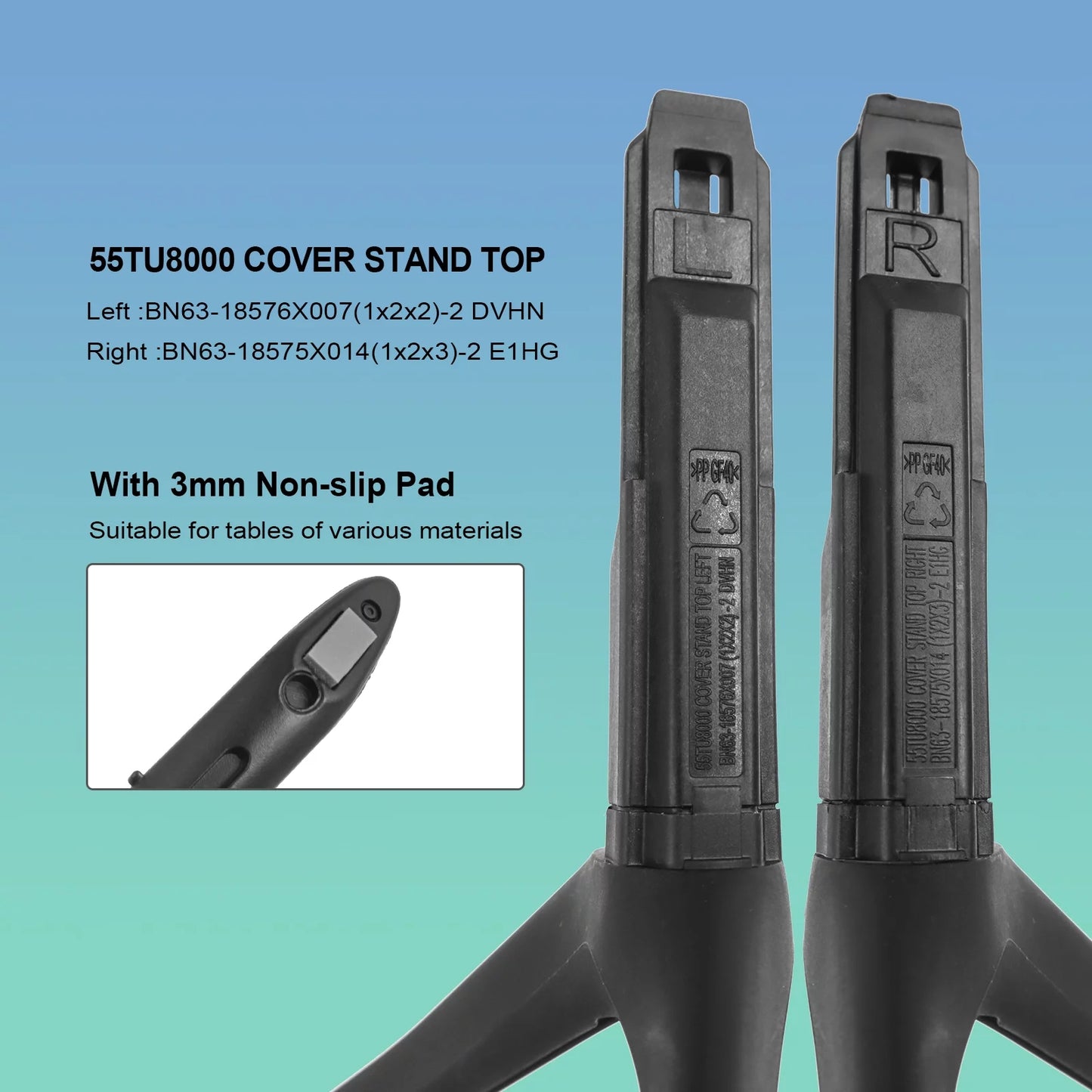 Tv stand base legs replacement for samsung be50t be55t un50tu7000fxza un50tu700dfxza un55tu7000fxza