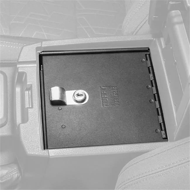 Tuffy security products 324-01 console safe; black; 2016-current toyota tacoma