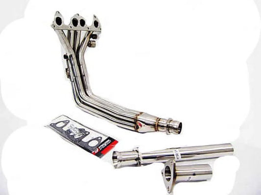 Stainless steel header fits for 2000-2009 honda s2000 f20c, ap1/ap2 2.0l/2.2l by obx-rs