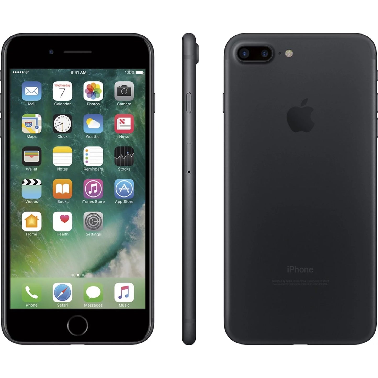 Restored apple iphone 7 plus 128gb black (t-mobile locked) smartphone (refurbished)