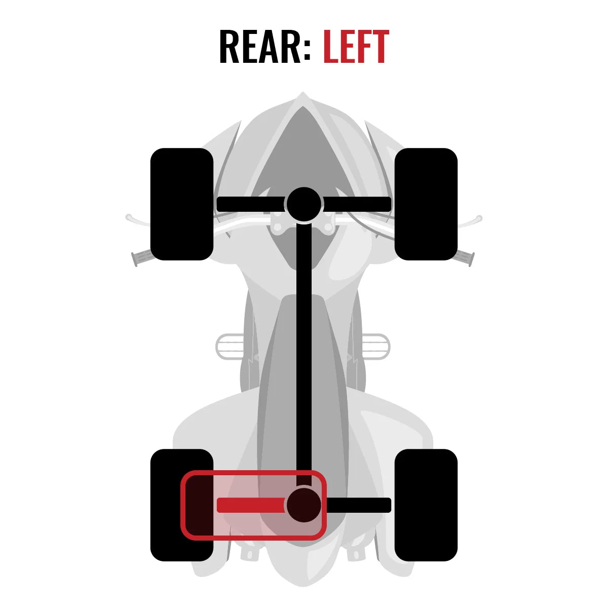 Sixity xt rear left axle compatible with can-am renegade 800 2013-2015 - efi std xxc 4x4