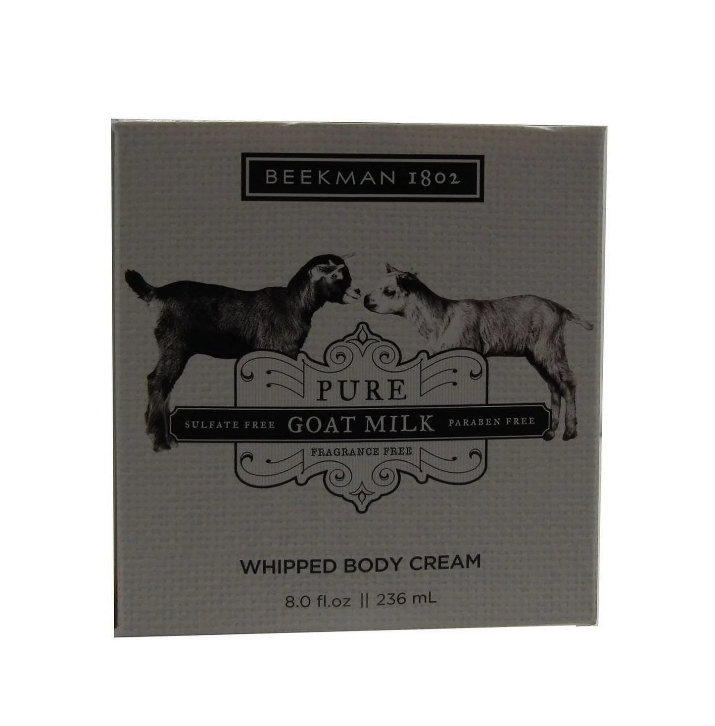 Beekman 1802 pure goat milk fragrance free whipped body cream 8oz