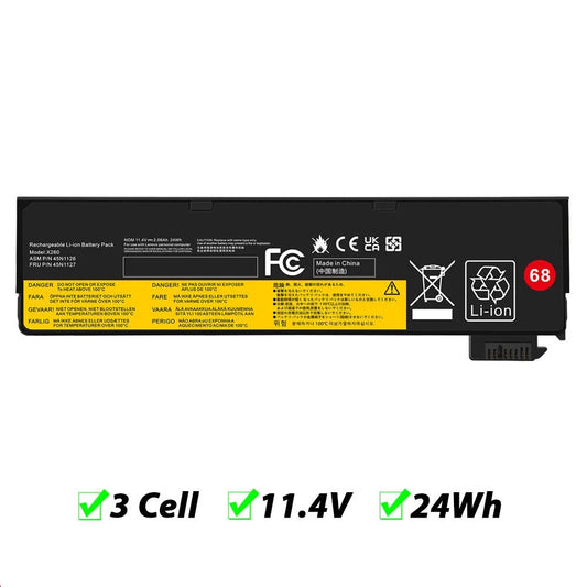 24wh new 68 battery for lenovo thinkpad  x250