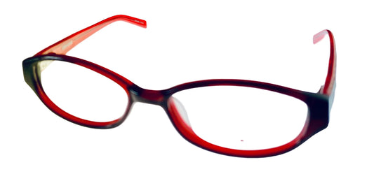 Converse womens red oval plastic eyewear frame. pick me 46mm