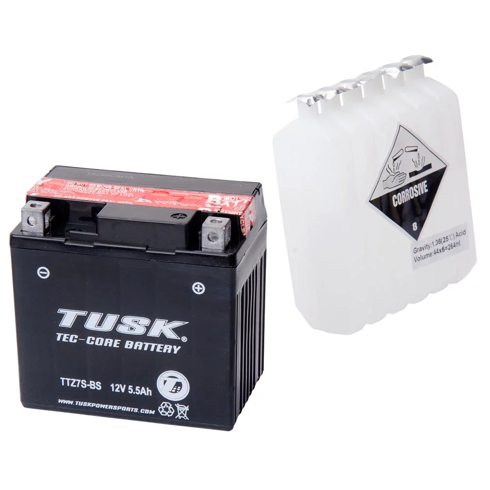 Tusk tec-core battery with acid ttz7s maintenance-free for gasgas xc 250f 2014-2015