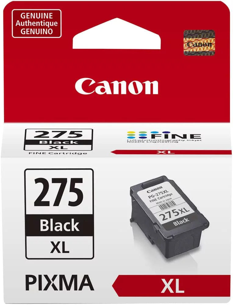 Renr pg-275 xl black and renr cl-276 color ink cartridges (retail packaging)