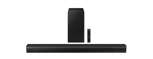 Restored samsung hwb63m 3.1ch 400w soundbar with wireless sub black (refurbished)