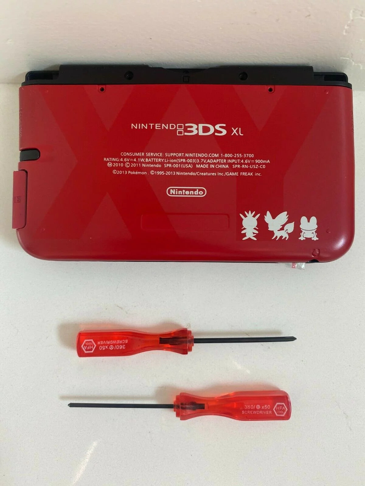 Replacement housing for 2015 nintendo 3ds xl shell screen tools pokemon red