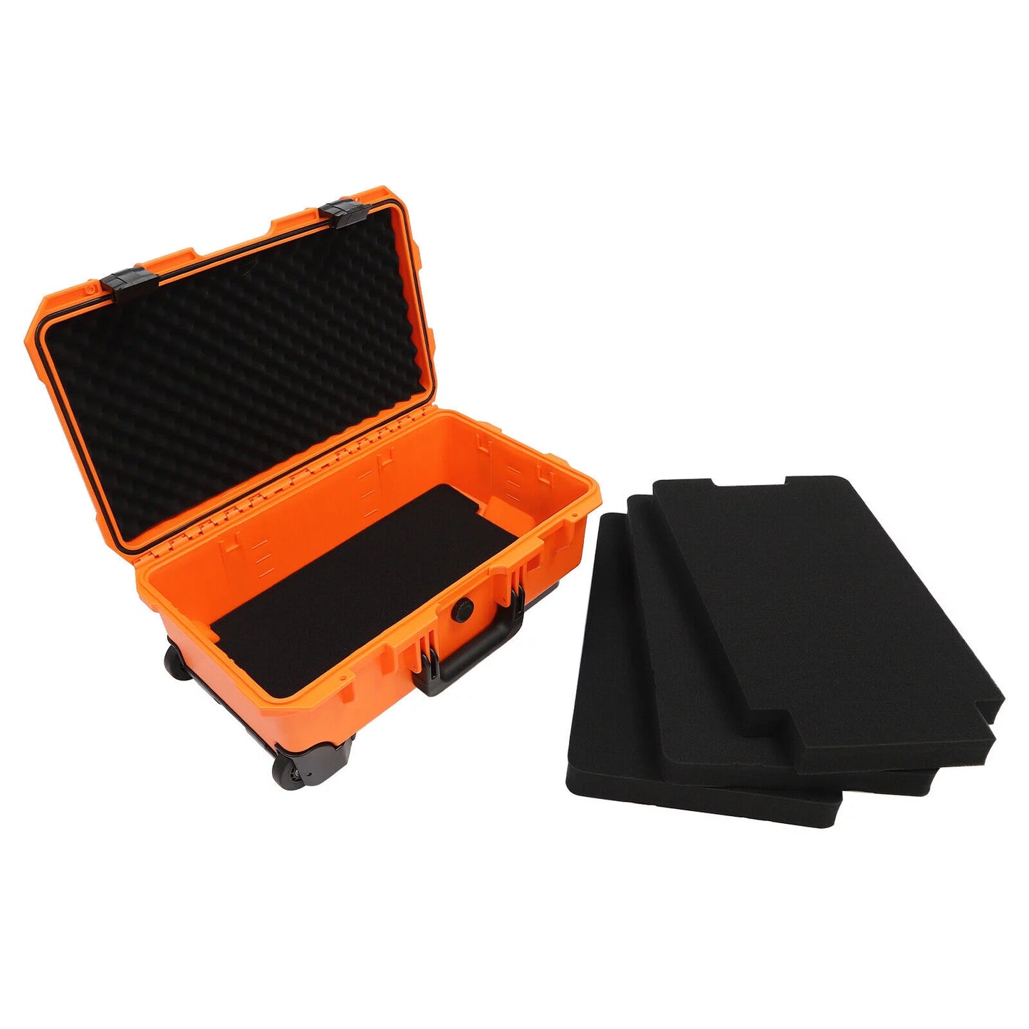 22" camera box storage protect roller carry case waterproof camera box case