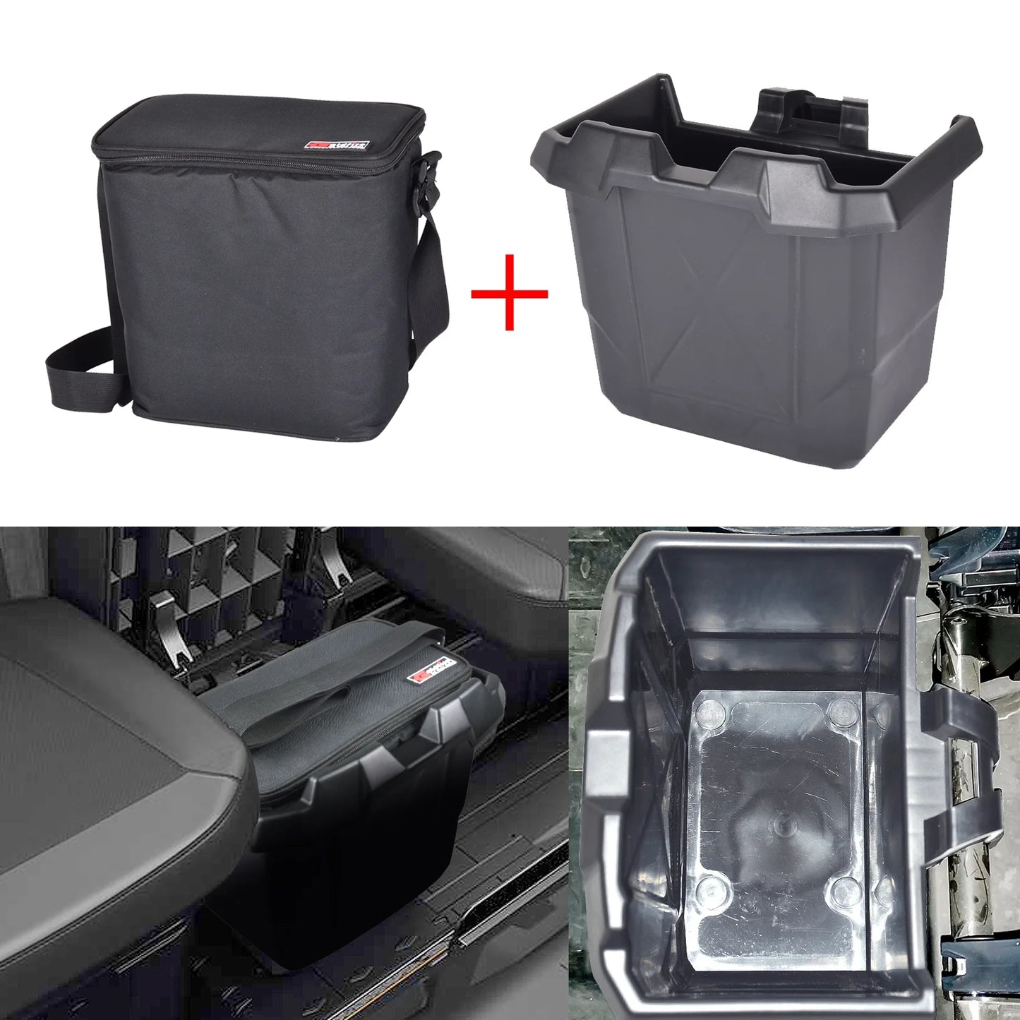 Utv under seat storage cooler box removable underseat storage bin cooler bag fit for can am defender max 2016 -2022