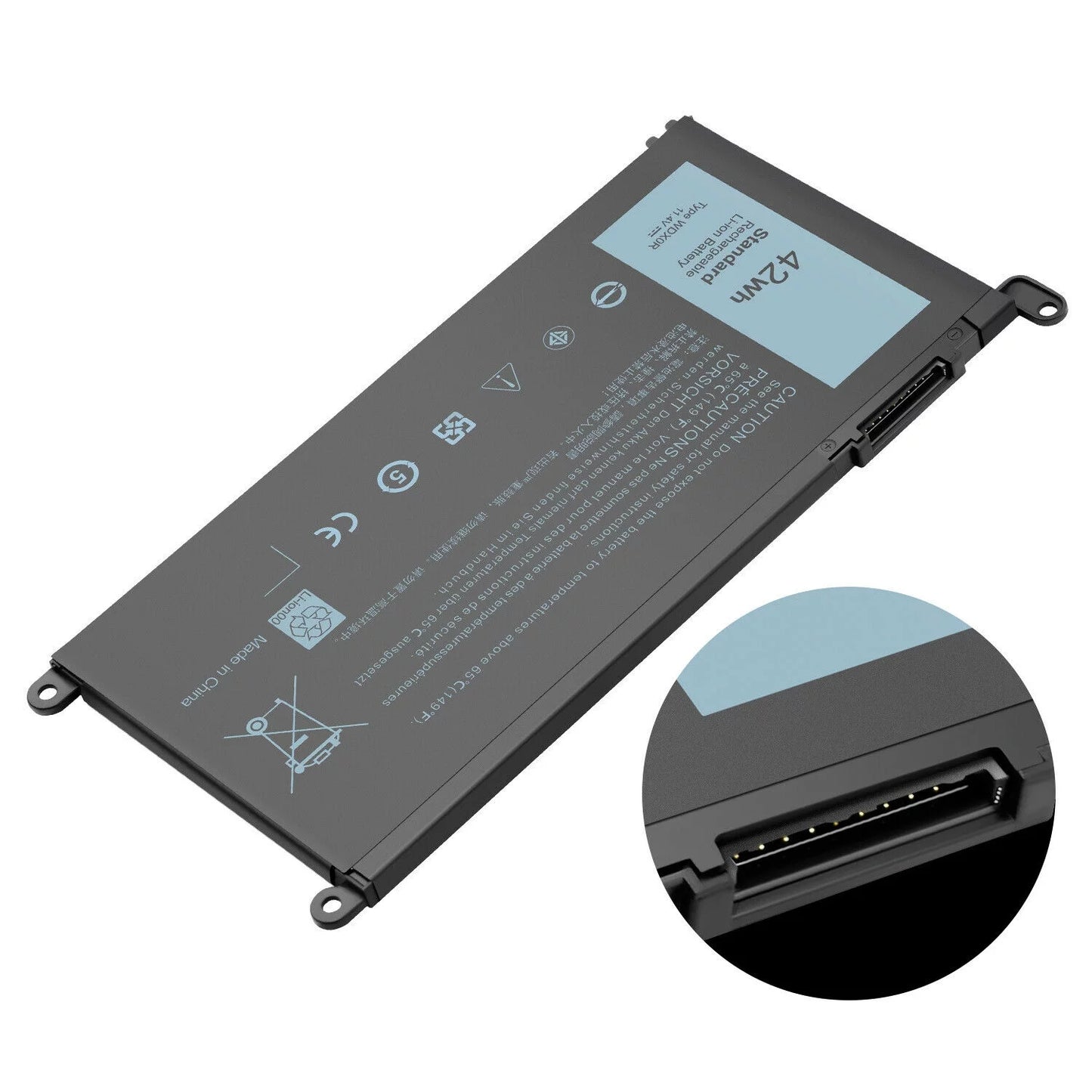 4cell wdx0r laptop battery for dell inspiron 13-5000 13-7000 15-5000 15-7000 new