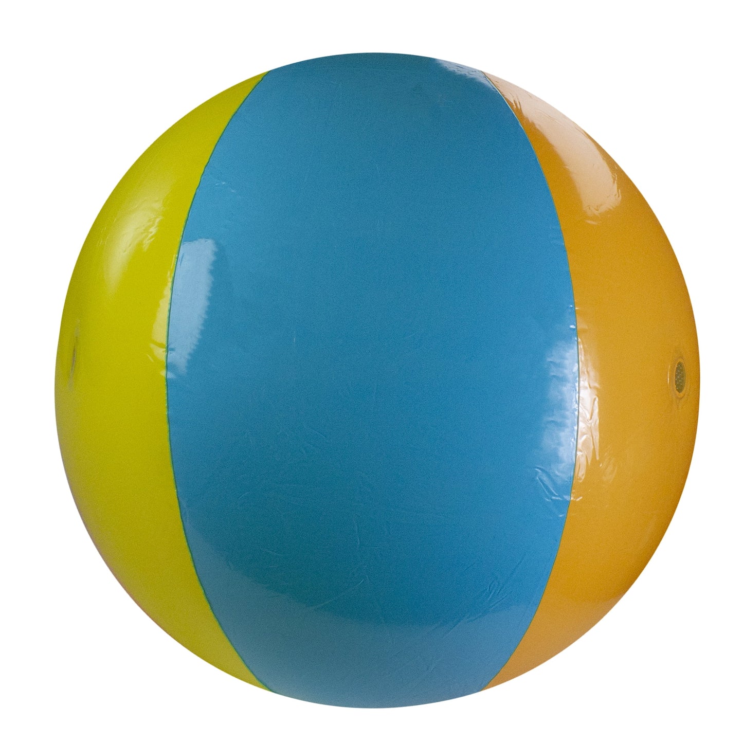 Swim central 35" inflatable splash and spray 6-panel beach ball toy - vibrantly colored