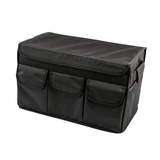 Car trunk organizer bag collapsible camping storage box for suv vehicle l 60x30x30cm