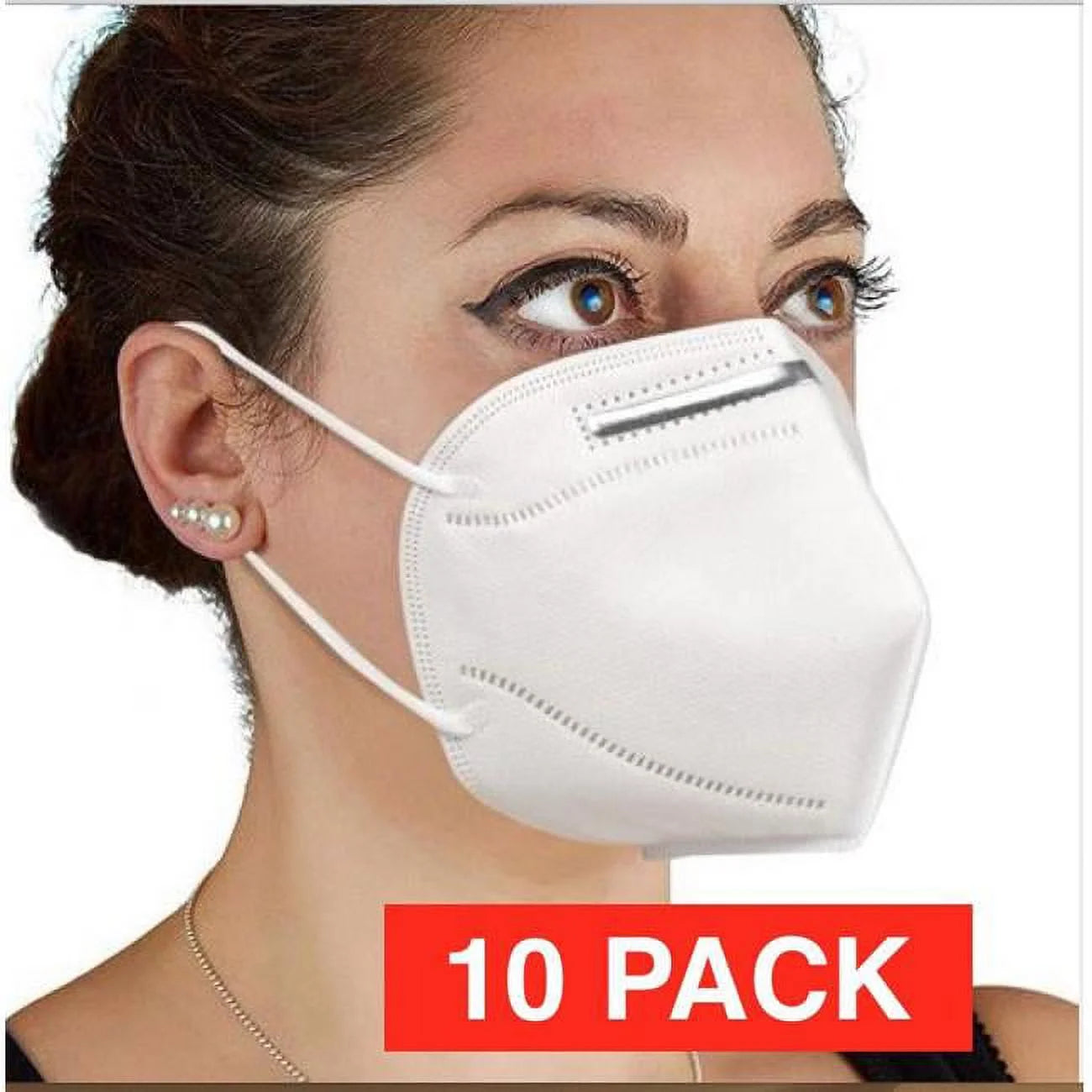 Cone shape molded face mask - 10 count