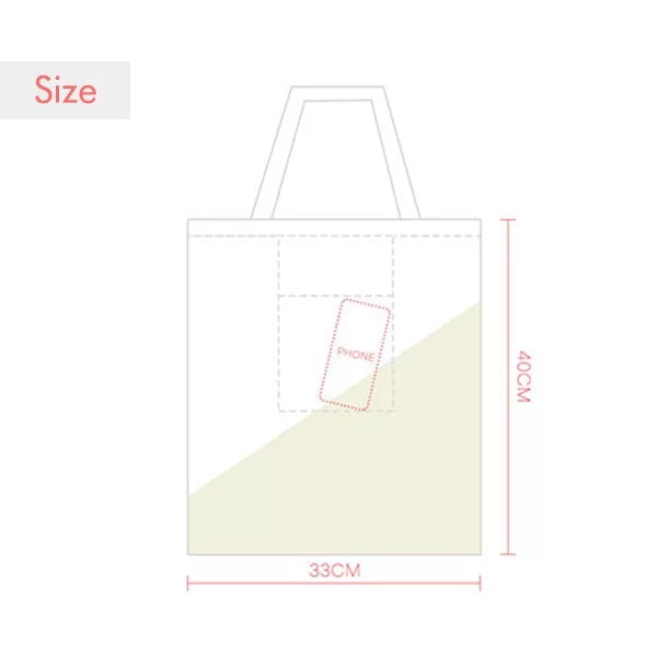 Red form stock market bull expression sack canvas tote shoulder bag