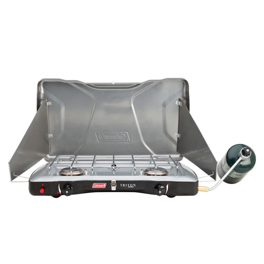 Coleman portable triton + propane gas camping stove